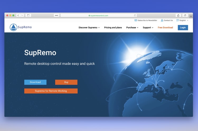 Supremo- Work from Home and Control Your Office PC with Ease