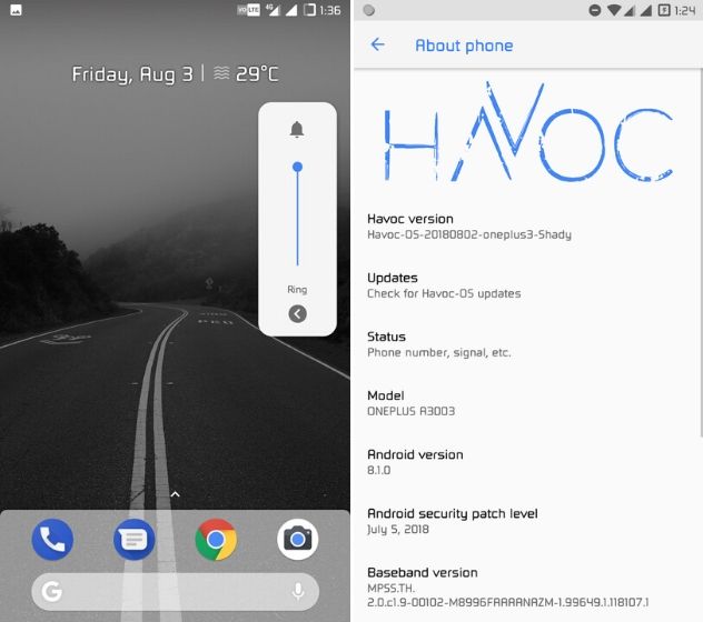 6. Havoc-OS Best Custom ROMs for Android (Updated February 2021)