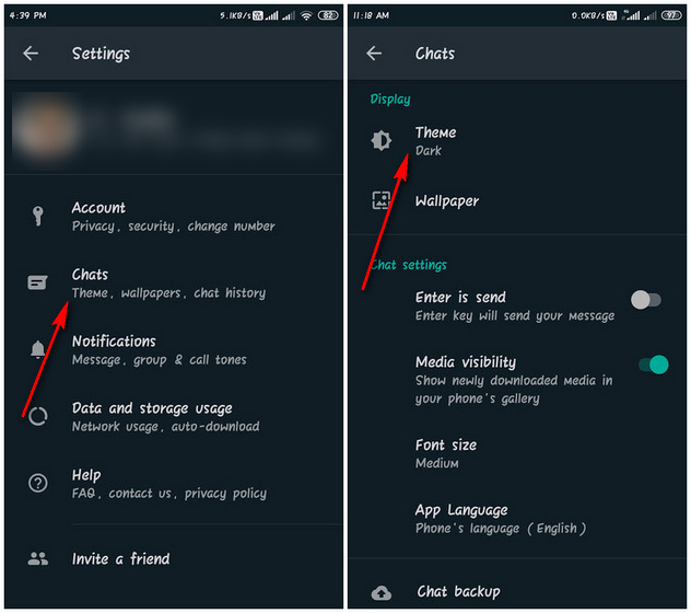 How to Enable WhatsApp Dark Mode on Android and iPhone