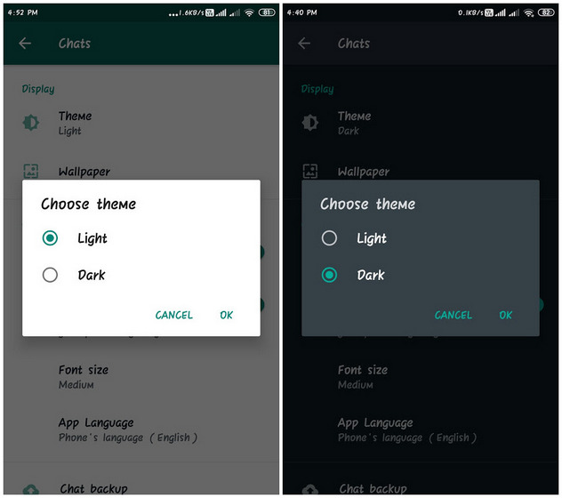 How to Enable WhatsApp Dark Mode on Android and iPhone