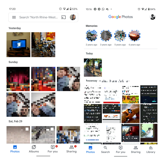 google photos redesign