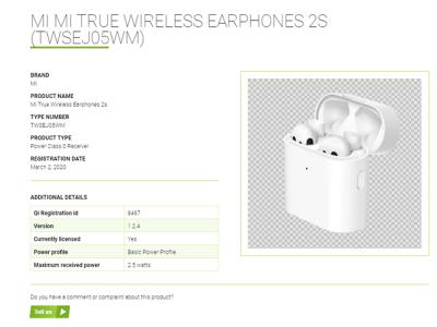 mi true wireless earbuds 2s