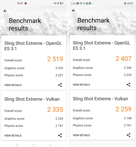 3DMark - snapdragon 730G vs Snapdragon 720G