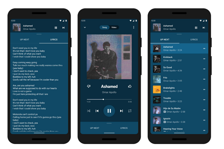 youtube music redesign