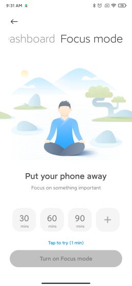 13. Focus Mode Best MIUI 12 Features