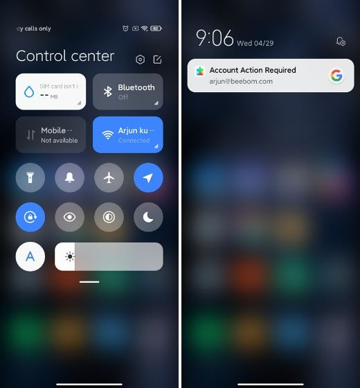 3. Control Center Best MIUI 12 Features