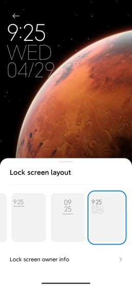 17. Lock Screen Clock Best MIUI 12 Features
