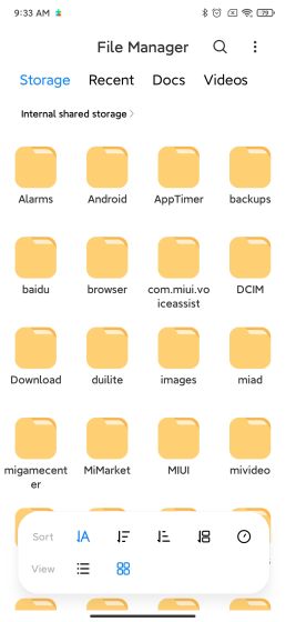 22. Improved File Manager Best MIUI 12 Features