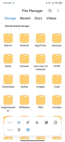 22. Peningkatan File Manager MIUI Terbaik 12 Fitur