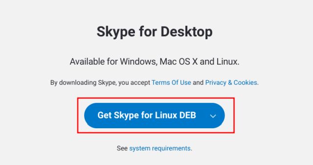 download skype linux chromebook