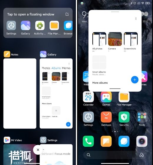 6. Floating Window Best MIUI 12 Features