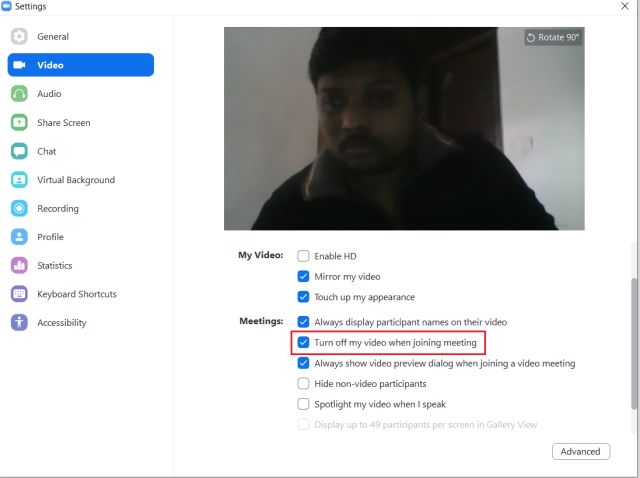 3. Disable Video when Joining Meeting Best Zoom Tips and Tricks