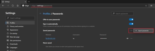 Import Passwords to Chrome from Microsoft Edge and Opera