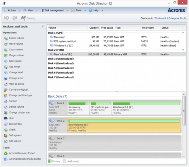 7. Acronis Disk Director