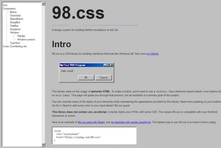 98.css feat.