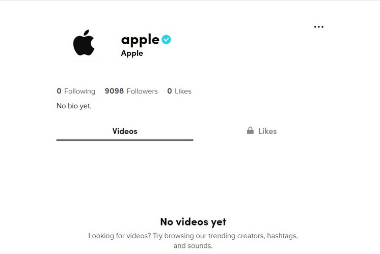 Apple now has an official verified TikTok account