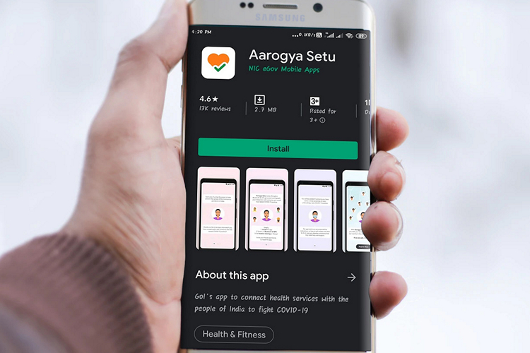 Arogya Setu smartmockups website