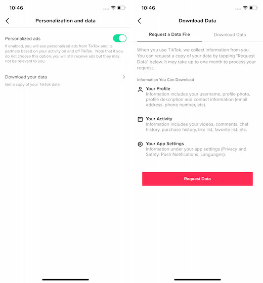 Download Your TikTok Data