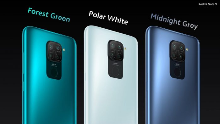 Redmi Note 9 colors