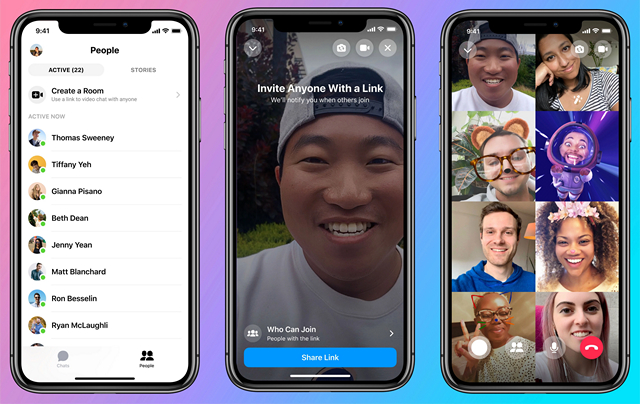 Facebook Launches ‘Messenger Rooms’ for Video Chats With up to 50 Users