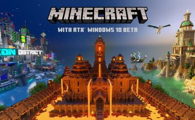 Minecraft with RTX launch announcement website