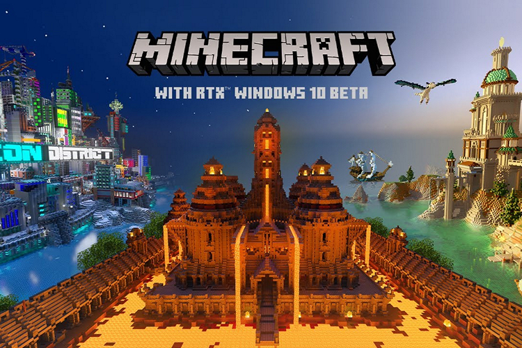 Minecraft with RTX launch announcement website