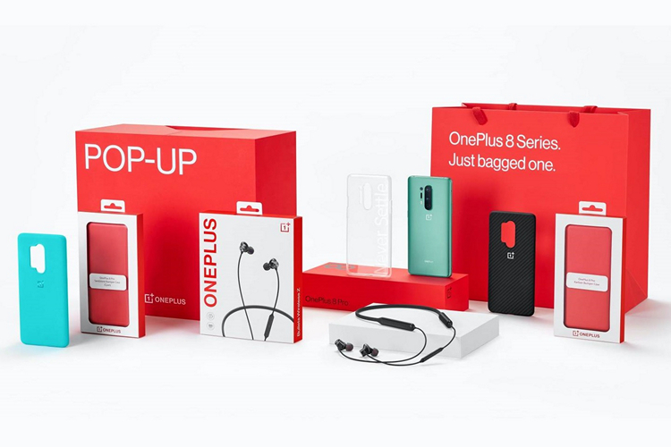 OnePlus 8 Popup Box website