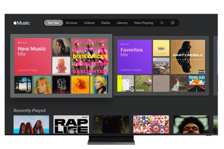 Samsung Smart TV Apple Music website