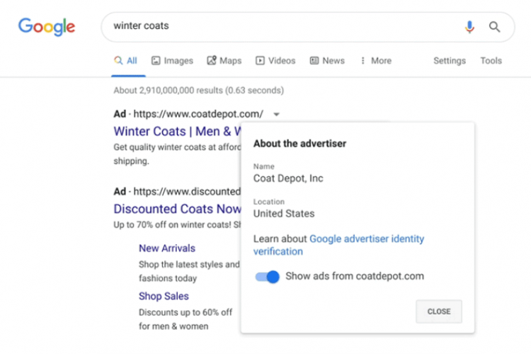 Google Ads Will Soon Display The Advertiser's Name & Location
