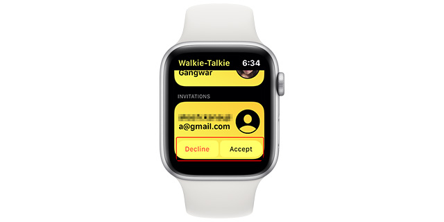 Iwatch 5 walkie online talkie