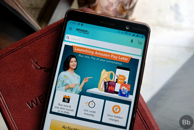 amazon pay later launched in india