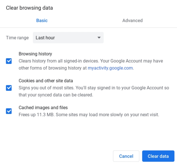 13. Delete Browsing Data Useful Google Chrome Shortcuts