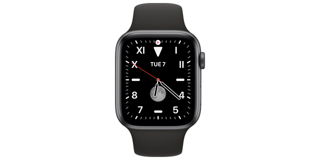 Apple watch face black best sale and white