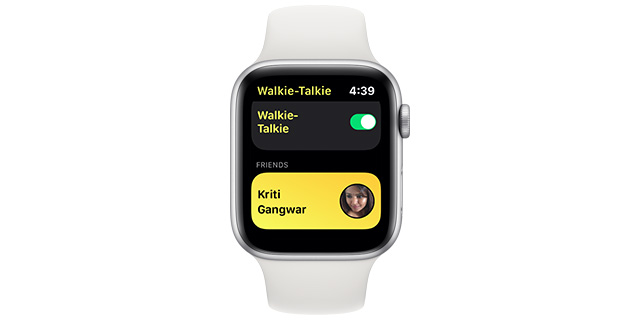 Comment marche talkie walkie best sale apple watch