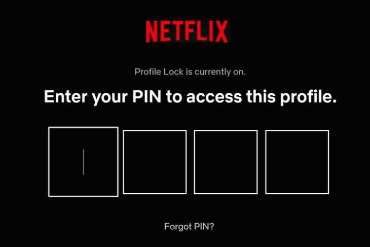 how to set up pin lock on your netflix profile