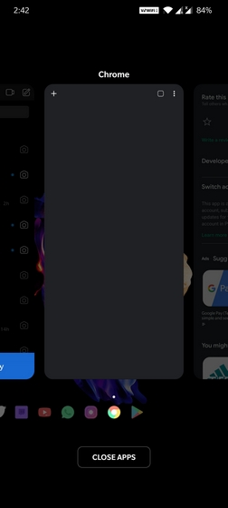 oneplus launcher new recent apps