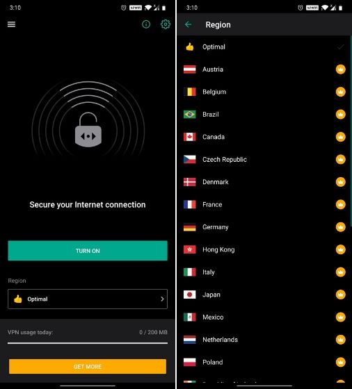 8. Kaspersky VPN