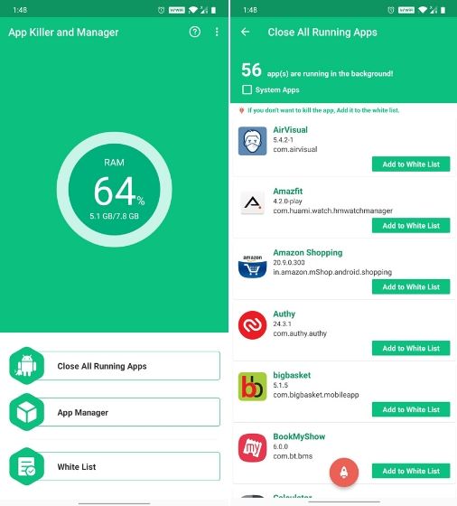 5. App Killer și Manager