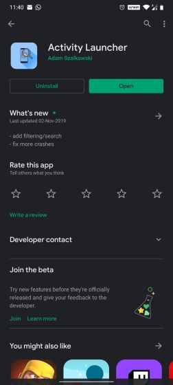 activity launcher