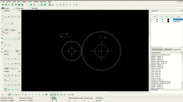 import dxf librecad