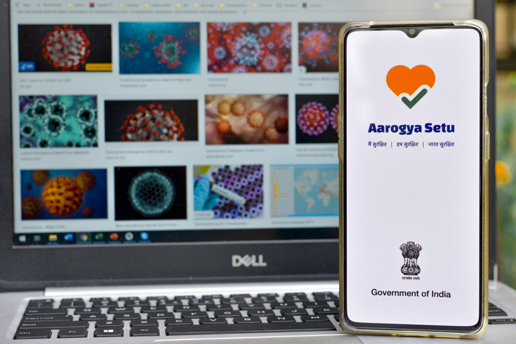 Aarogya Setu app shutterstock website