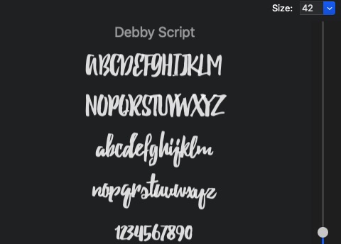Cool font Debby