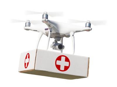 Drones carrying medical supplies feat.