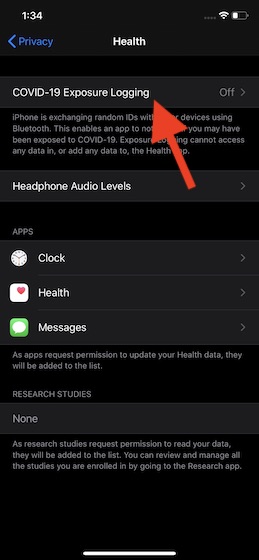 Enable COVID-19 exposure notifications