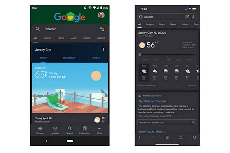 Google app gets Dark Mode