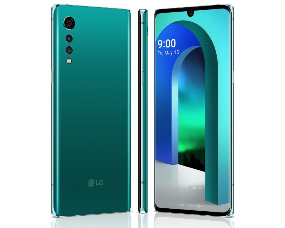 LG Velvet green