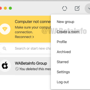 Messenger Rooms shortcut WA web body3