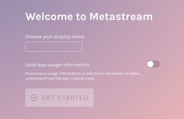 Welcome to Metastream page