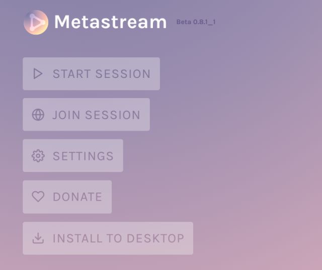 Metastream options