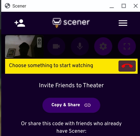 Scener choose something to start watching movies together with friends